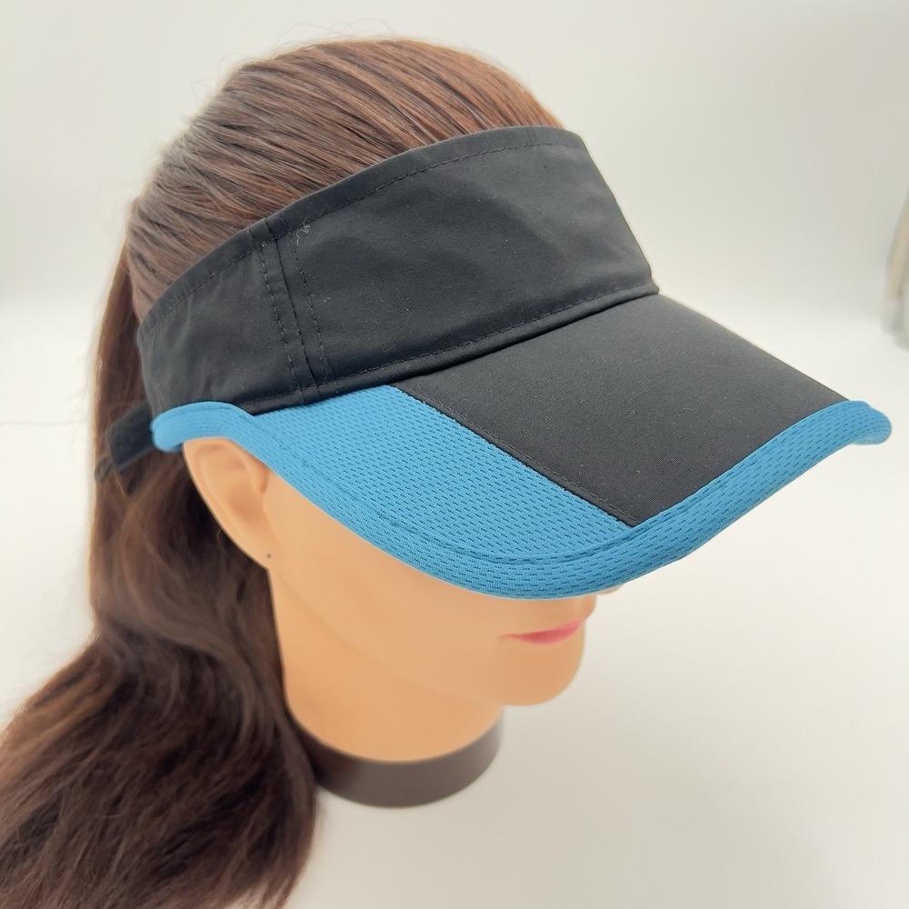 Black Blue Performance Sports Golf Tennis‎ Running Adjustable Sun Visor